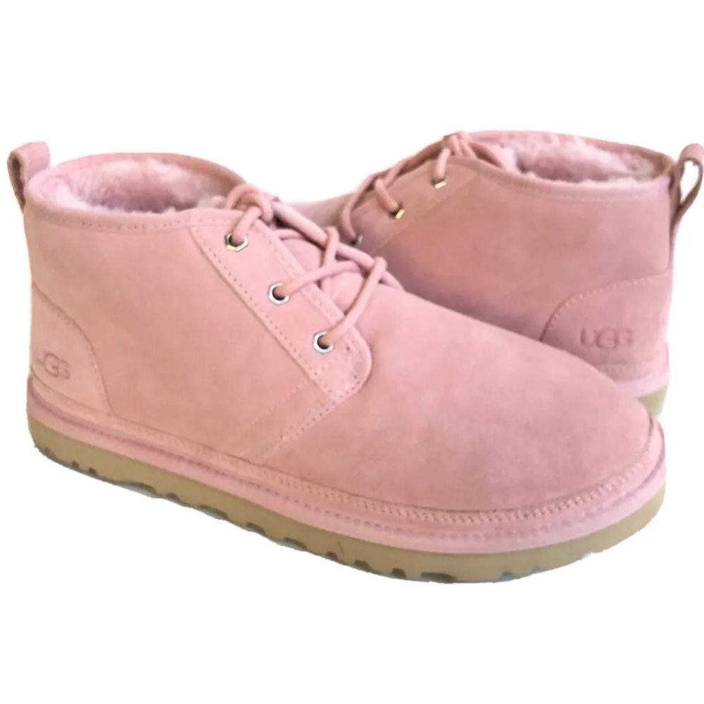 UGG WOMEN NEUMEL PINK CLOUD SHEARLING SUEDE SHOE Size 6